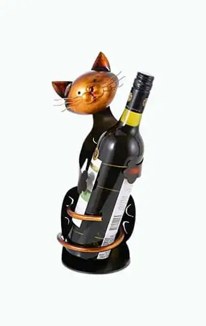 Product Image of the Cat Shaped Wine Holder
