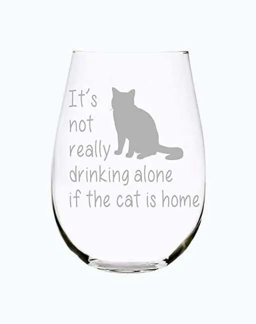 Product Image of the Cat Wine Glass