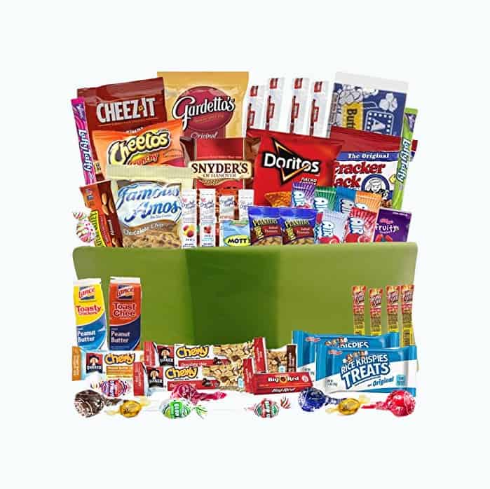 Product Image of the Catered Cravings Sweet and Salty Snacks Gift Basket (52 Count)