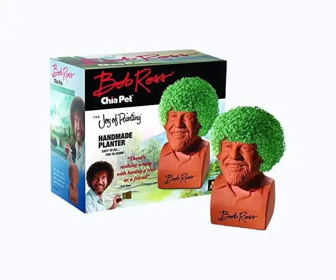 Product Image of the Chia Pet Bob Ross with Seed Pack