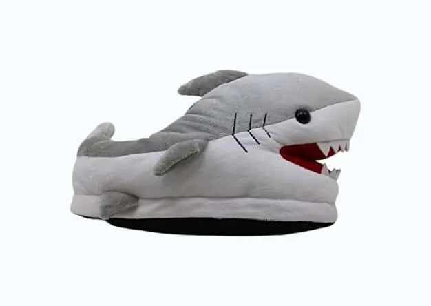 Product Image of the Chomping Shark Slippers