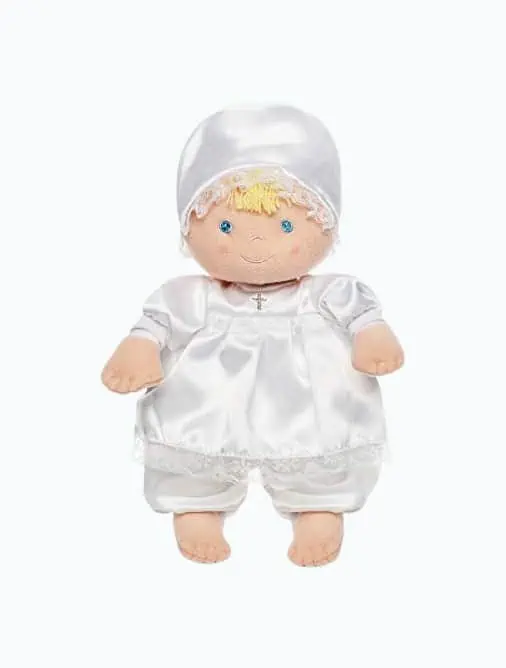Product Image of the Christening Doll Dressed In White Dress