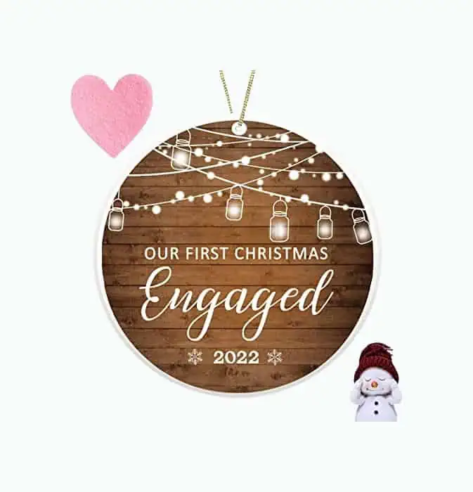 Product Image of the Christmas Keepsake Engagement Ornament