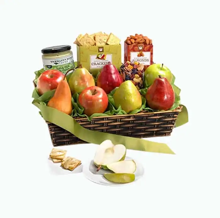 Product Image of the Classic Fruit & Cheese Gift Basket 