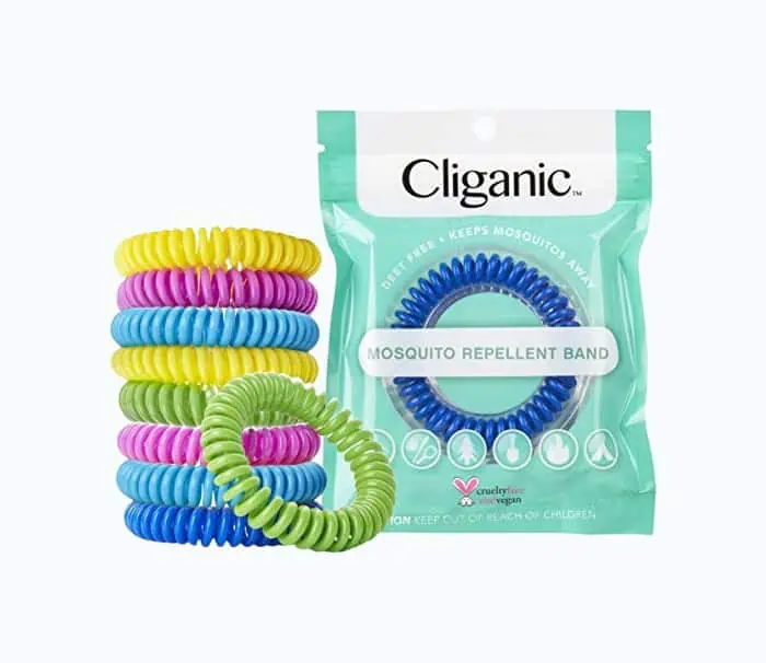 Product Image of the Cliganic 10 Pack Mosquito Repellent Bracelets