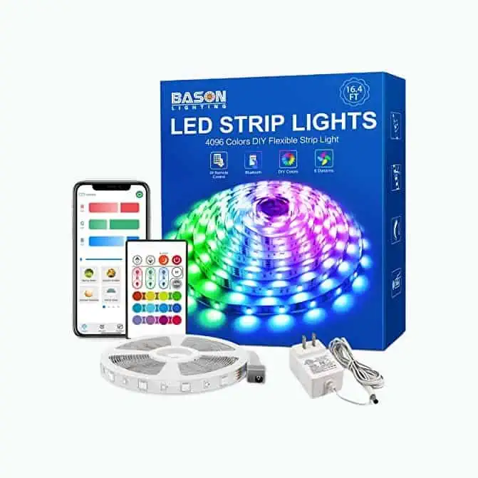 Product Image of the Color Changing LED Strip Lights with Remote
