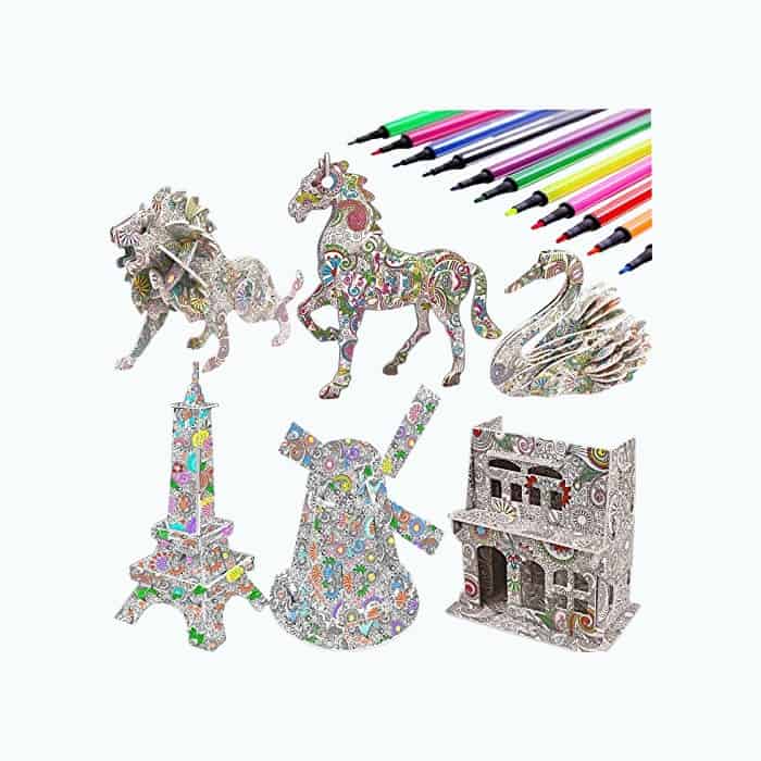Product Image of the Coloring Puzzle Set