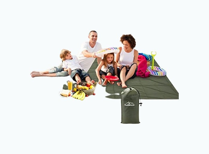 Product Image of the Compact Waterproof Beach Blanket