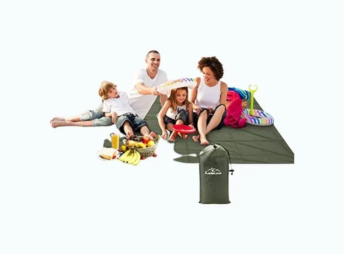 Product Image of the Compact Waterproof Beach Blanket