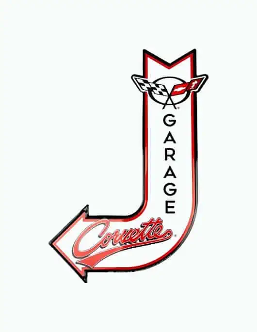 Product Image of the Corvette Garage Sign