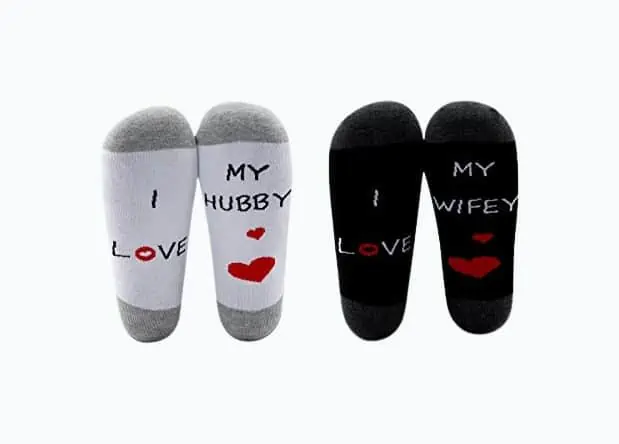 Product Image of the Couples Novelty Socks Set