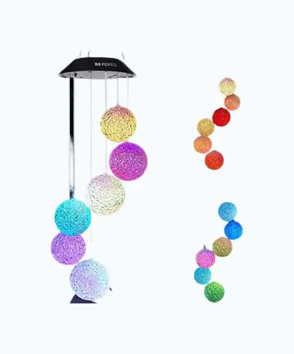 Product Image of the Crystal Ball Solar Wind Chimes