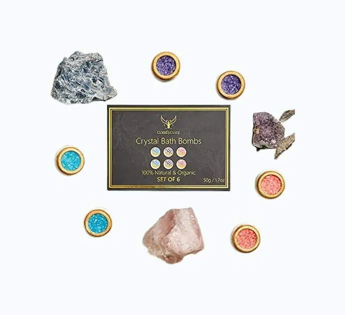 Product Image of the Crystal Bath Bombs Set