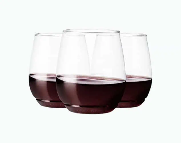 Product Image of the Crystal Clear Plastic Wine Glasses