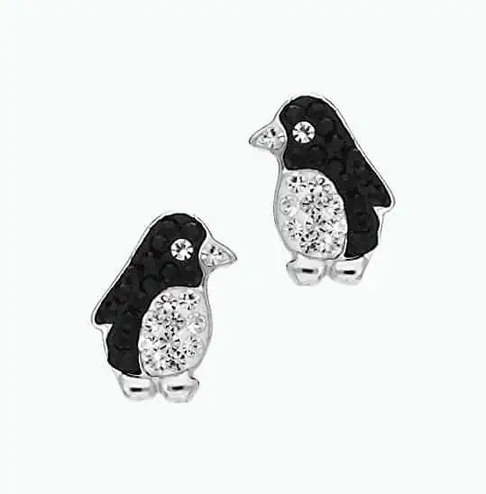Product Image of the Crystal Penguin Earrings