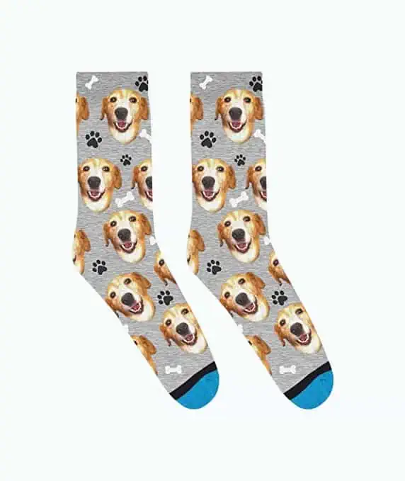 Product Image of the Custom Dog Socks - Put Your Dog on Socks!