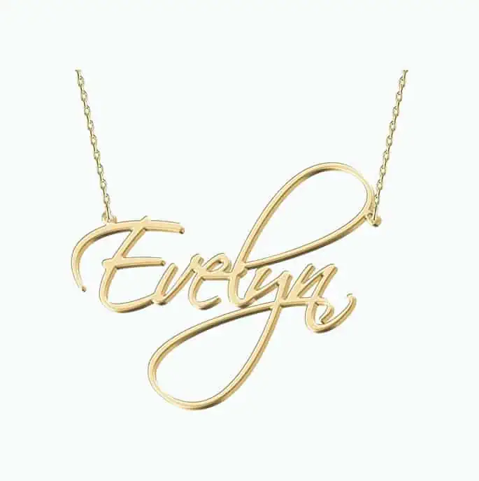 Product Image of the Custom Gold Name Necklace