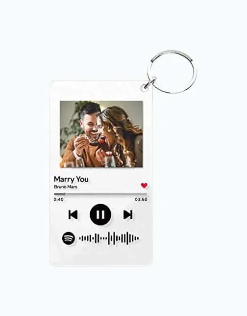 Product Image of the Custom Spotify Keychain with Picture