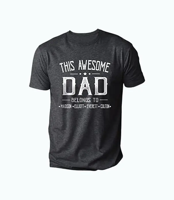 Product Image of the Customized Dad T-Shirt