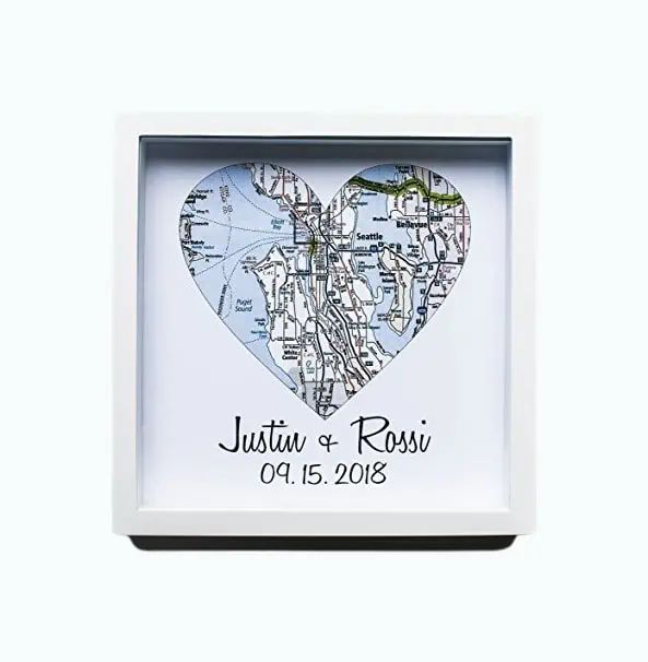 Product Image of the Customized Heart Map
