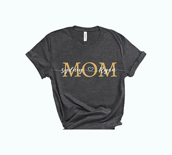Product Image of the Customized Mom Shirt