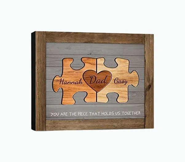 Product Image of the Customized Puzzle Piece Print