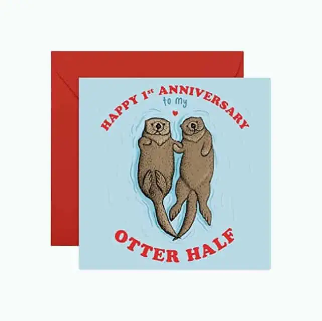 Product Image of the Cute 1st Anniversary Card