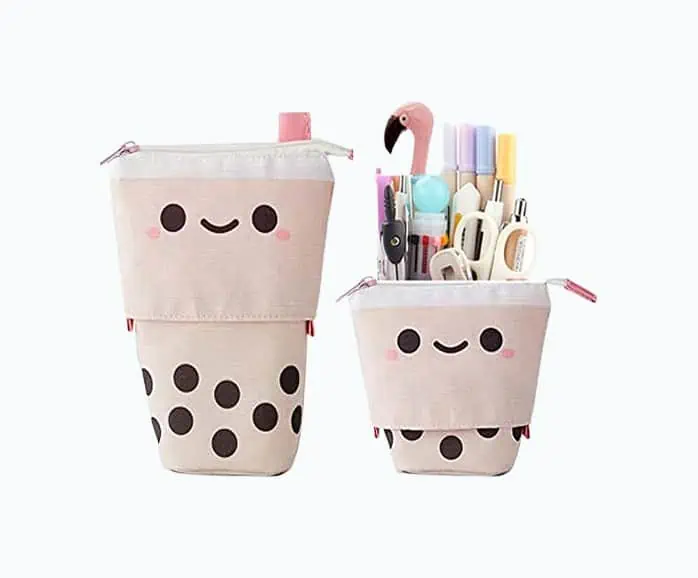 Product Image of the Cute Bubble Tea Pop Up Stationery Case