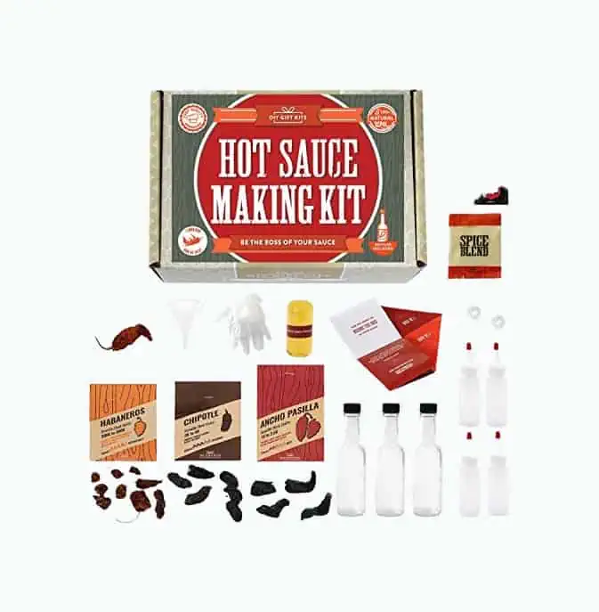 Product Image of the DIY Gift Kits Hot Sauce Making Kit