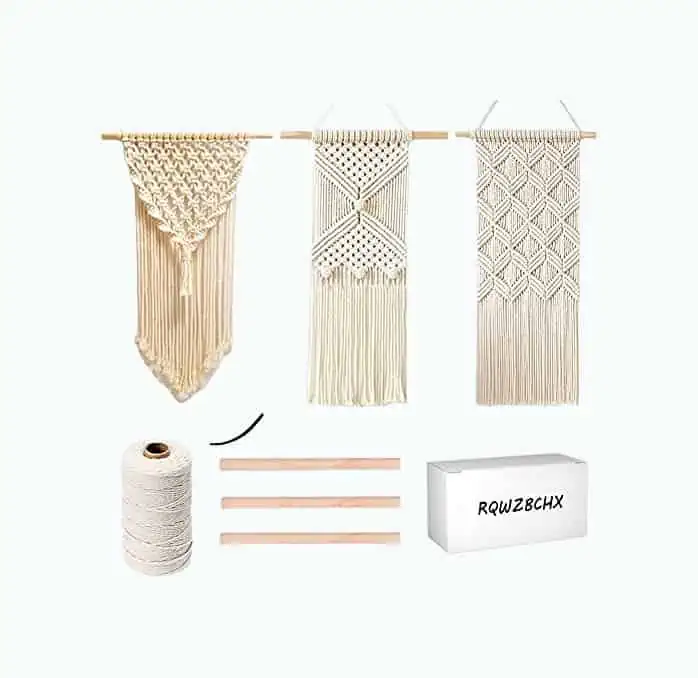 Product Image of the DIY Macrame Wall Hanging Kits