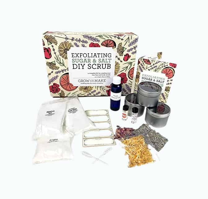 Product Image of the DIY Sugar & Salt Exfoliating Scrub Making Kit