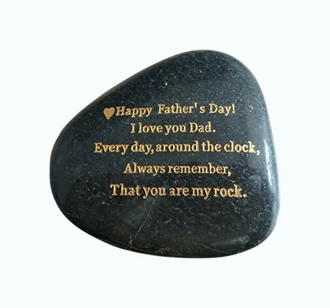 Product Image of the Dad Engraved Rock