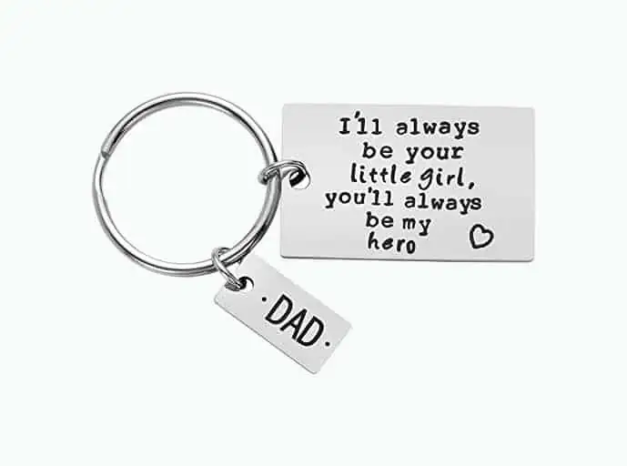Product Image of the Dad Gift Keychain from Daughter