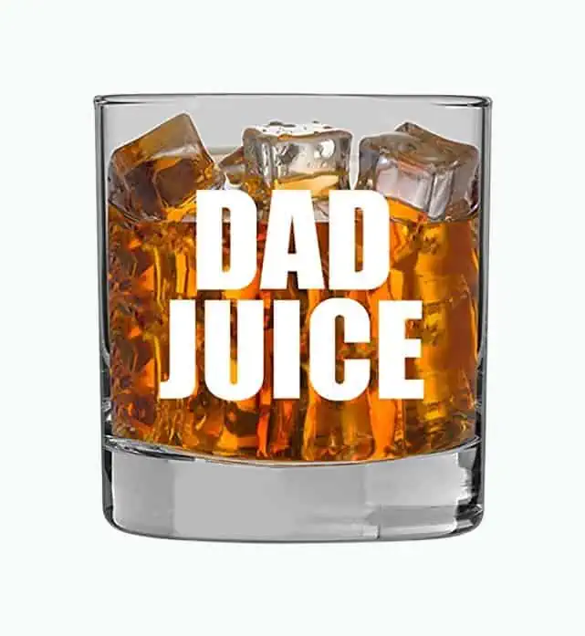 Product Image of the Dad Juice Whiskey Glass