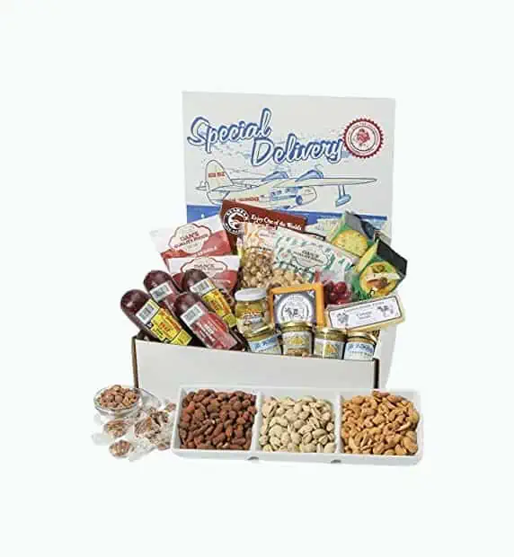 Product Image of the Dan the Sausageman's Special Delivery Box Gift Basket