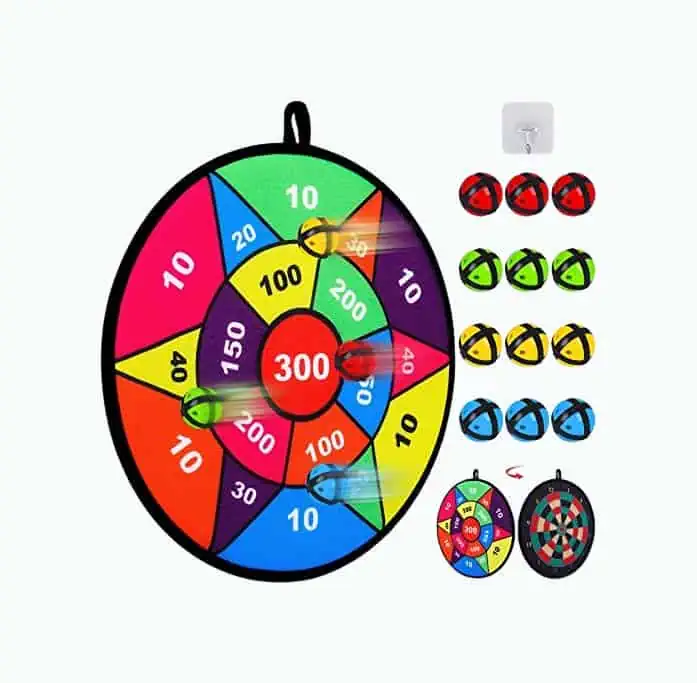 Product Image of the Dart Board With Sticky Balls
