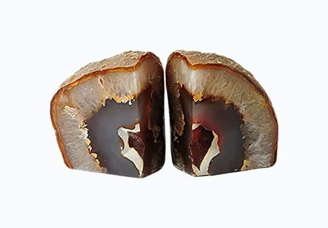 Product Image of the Decorative Geode Book Ends