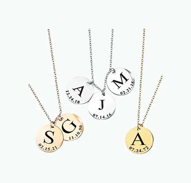 Product Image of the Delicate Initial Necklace