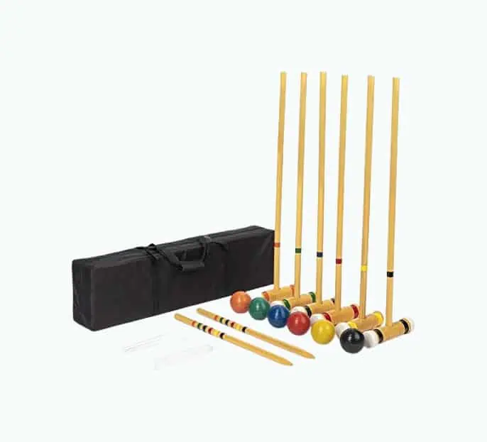 Product Image of the Deluxe Croquet Set