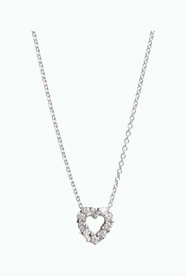 Product Image of the Diamond Heart Pendant Necklace