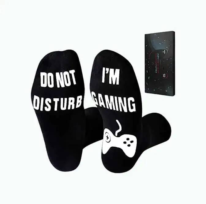 Product Image of the Do Not Disturb I'm Gaming Socks