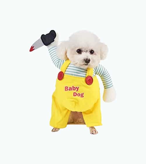 Product Image of the Dog Halloween Costume Pet Knife Doll