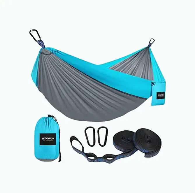 Product Image of the Double Portable Hammock with Tree Straps