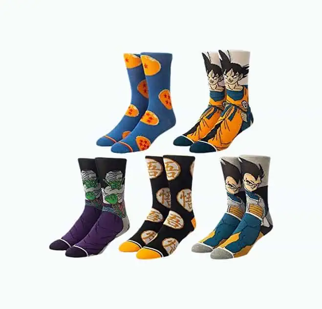 Product Image of the Dragonball Mens Crew Socks