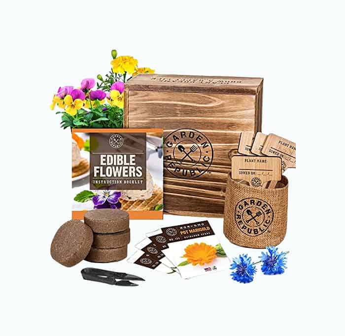Product Image of the Edible Flower Garden Kit