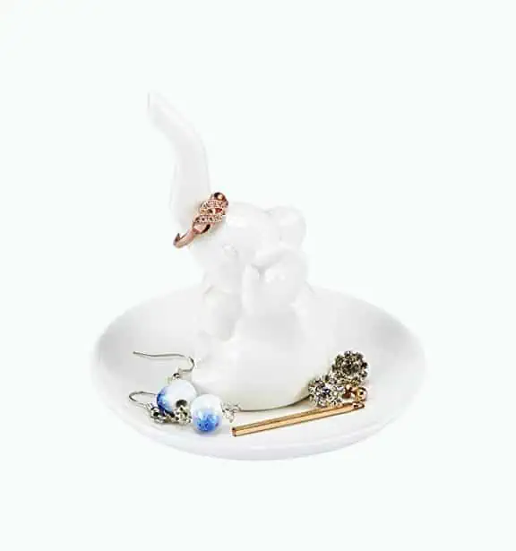 Product Image of the Elephant Ring Dish Holder for Jewelry