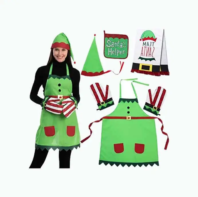 Product Image of the Elf Apron Accessories Set