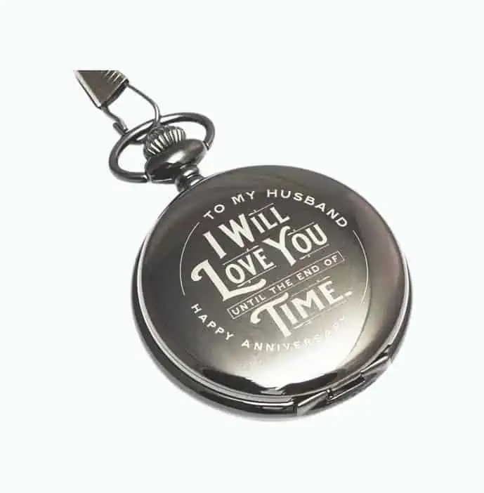 Product Image of the Engraved Anniversary Pocket Watch