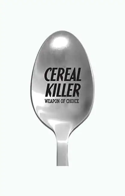Product Image of the Engraved “Cereal Killer” Spoon