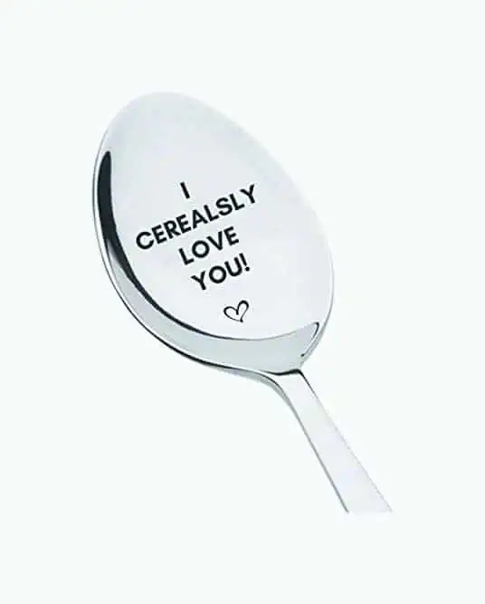 Product Image of the Engraved Cereal Spoon